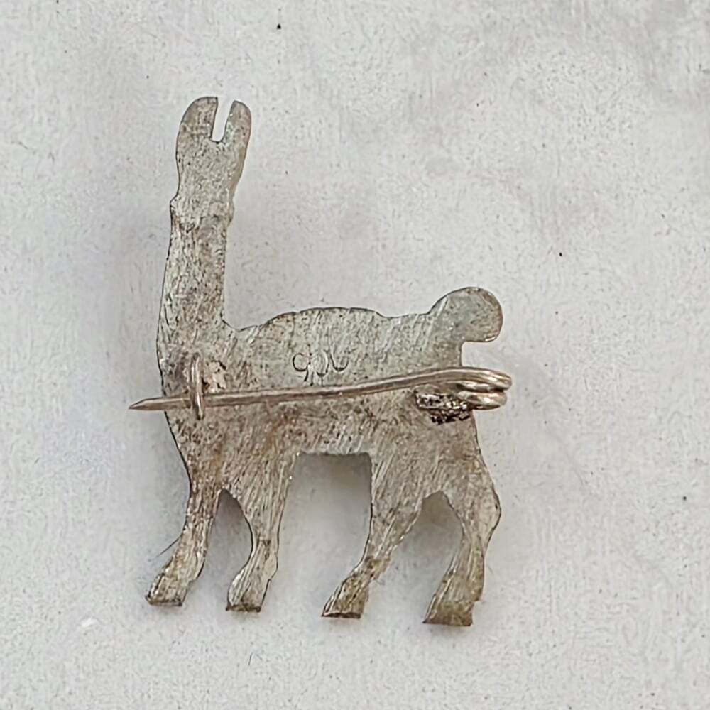 Source Unknown Silver Llama Brooch - Picture 4 of 5